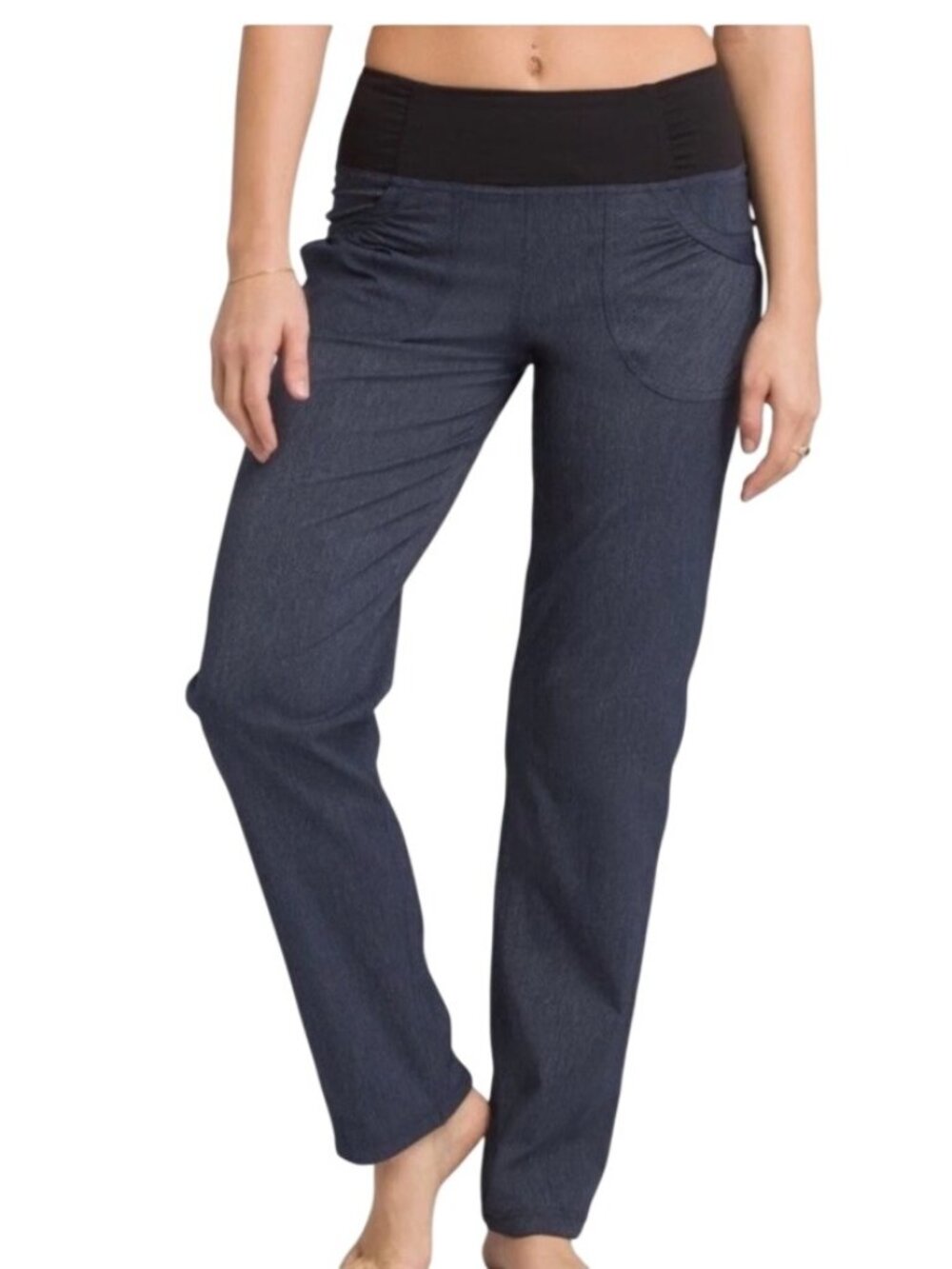 Prana Womens Tall Inseam Stretch activewear Pants Elastic Waistband M tall outdo